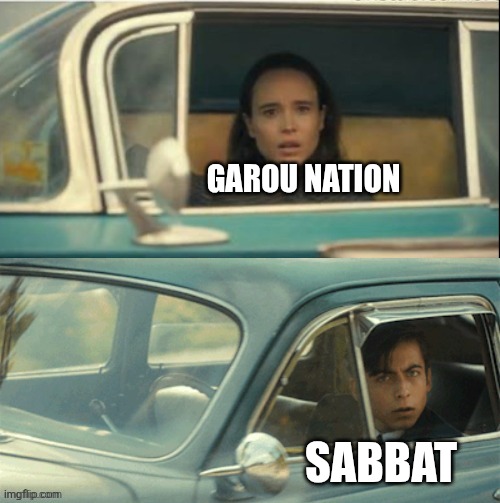 Vanya and Five | GAROU NATION; SABBAT | image tagged in vanya and five | made w/ Imgflip meme maker