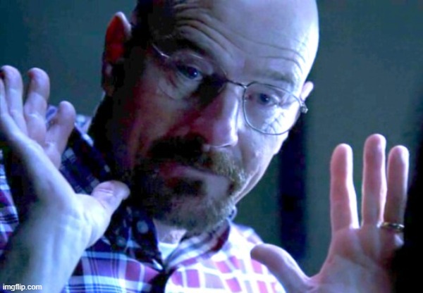 Walter you got me | image tagged in walter you got me | made w/ Imgflip meme maker