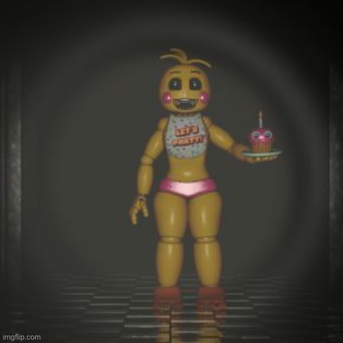 face reveal real | image tagged in toy chica | made w/ Imgflip meme maker