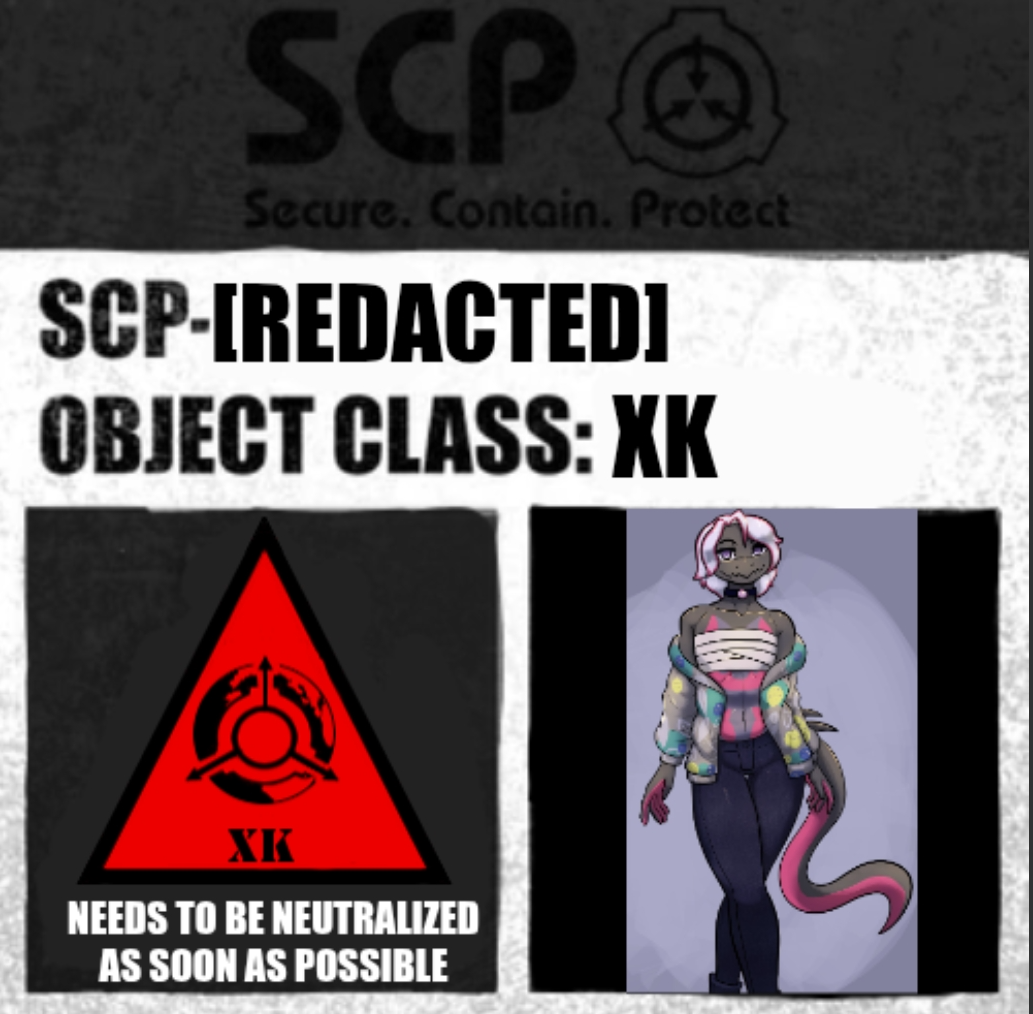 SCP-[REDACTED] label Blank Meme Template