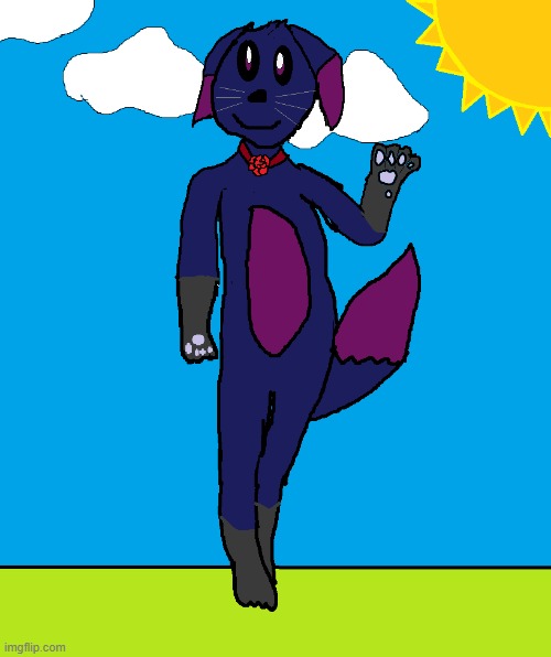 My OC Abereon as an anthro :3 | made w/ Imgflip meme maker