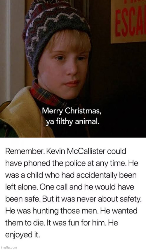image tagged in merry christmas ya filthy animal | made w/ Imgflip meme maker