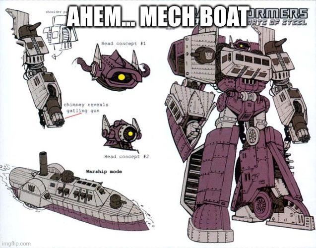 AHEM... MECH BOAT | made w/ Imgflip meme maker