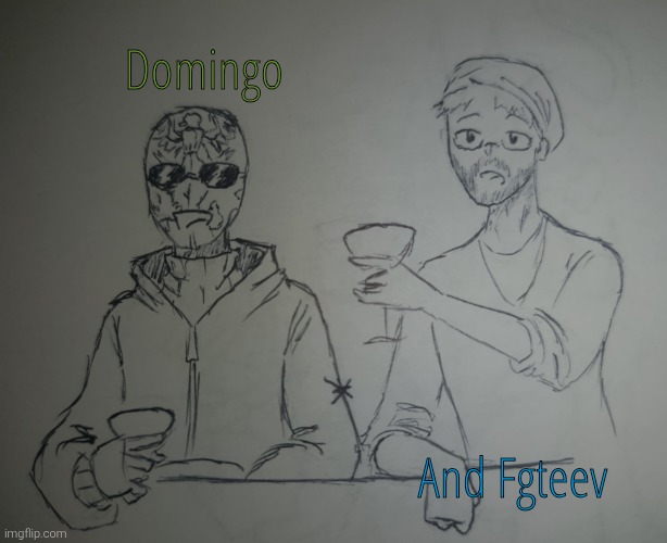 Domingo and Fgteev (request from Domingo77 ) | Domingo; And Fgteev | image tagged in domingo and fgteev | made w/ Imgflip meme maker