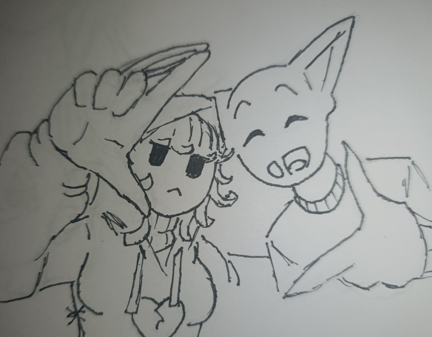 Cassie and Oliver (made by ShadowSkul) Blank Meme Template