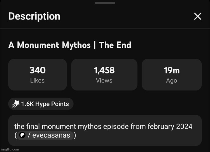 IT'S OVER. | image tagged in manticore | made w/ Imgflip meme maker