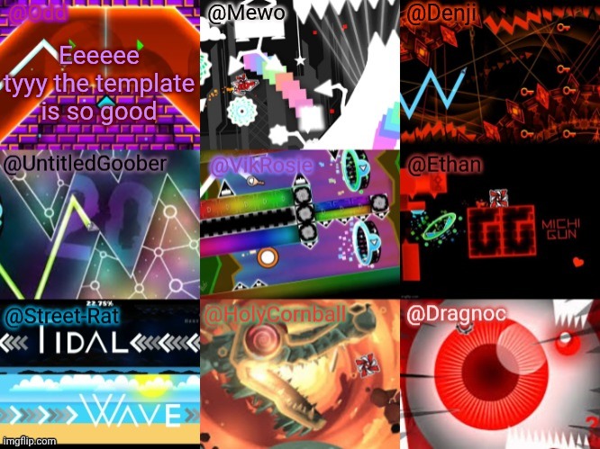 The OMDUVESHD shared template | Eeeeee tyyy the template is so good | image tagged in the omduveshd shared template | made w/ Imgflip meme maker