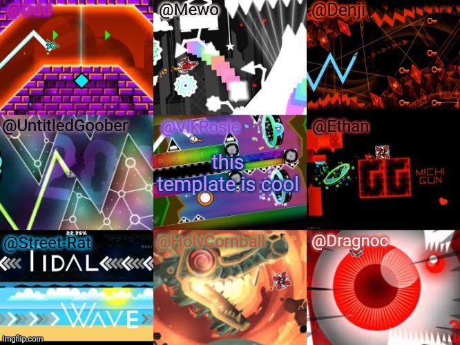 The OMDUVESHD shared template | this template is cool | image tagged in the omduveshd shared template | made w/ Imgflip meme maker