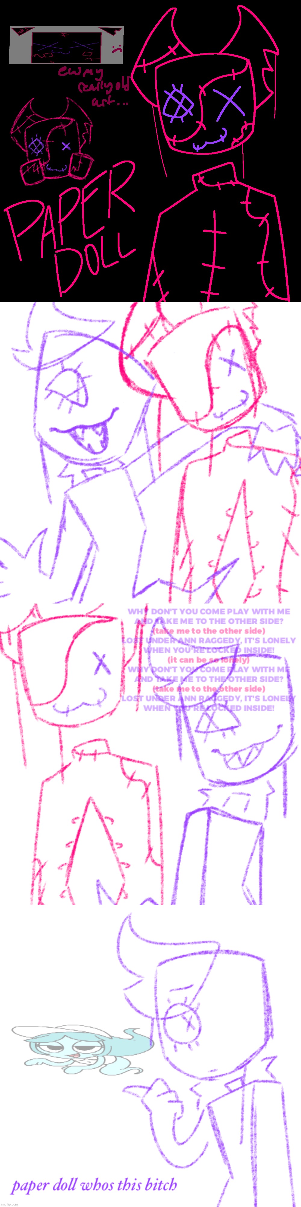 paper doll + jaspr art dump | made w/ Imgflip meme maker