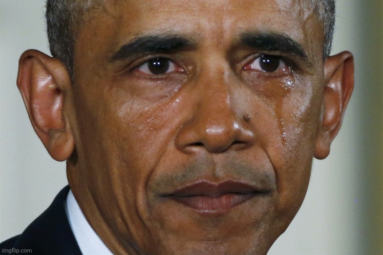 image tagged in obama crying | made w/ Imgflip meme maker