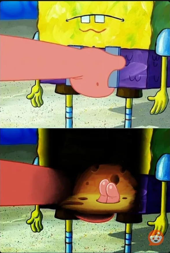 spongebob patrick fingers Blank Meme Template
