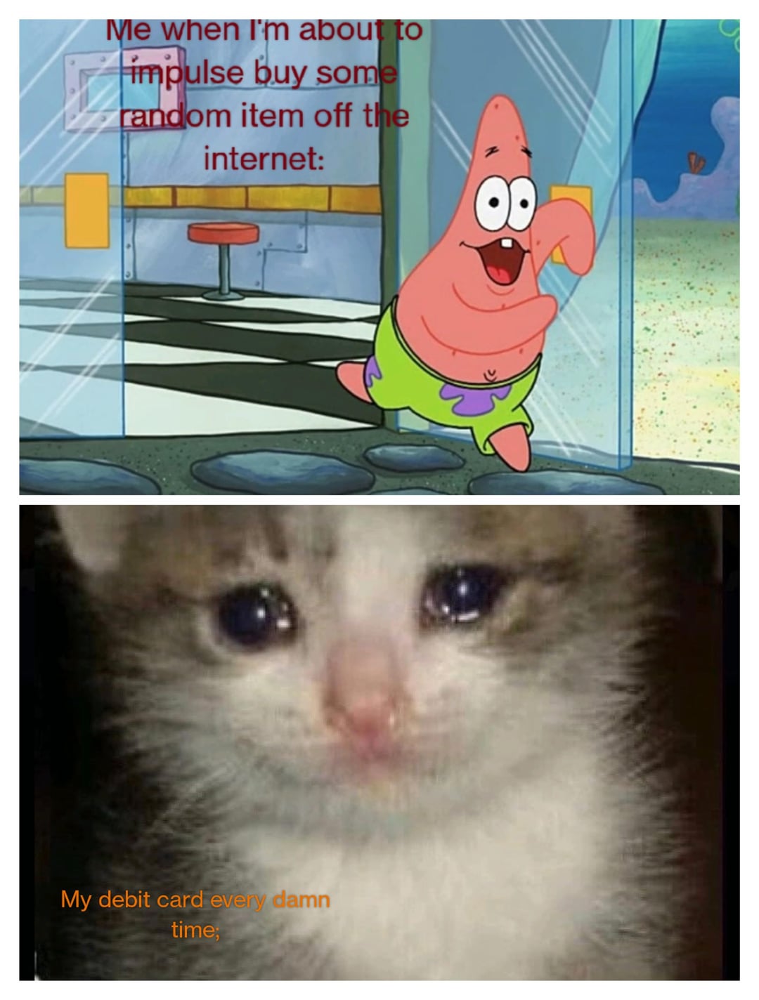 High Quality The Debit Card Every Time Blank Meme Template