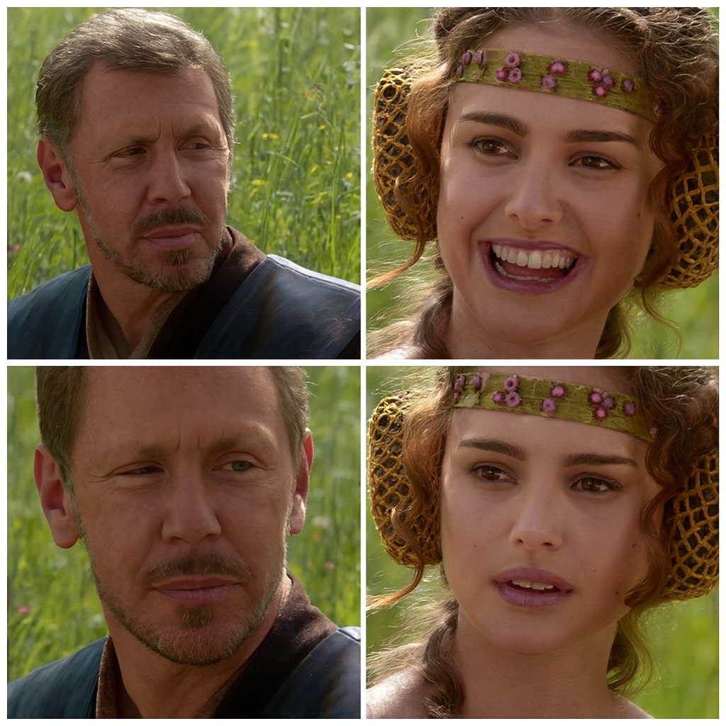 High Quality Larry Ellison as Anakin - Padme Meme Blank Meme Template