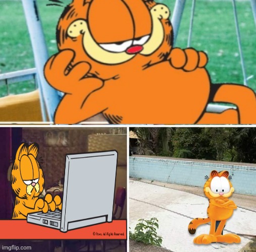 Cool Cat | image tagged in waiting,garfield | made w/ Imgflip meme maker