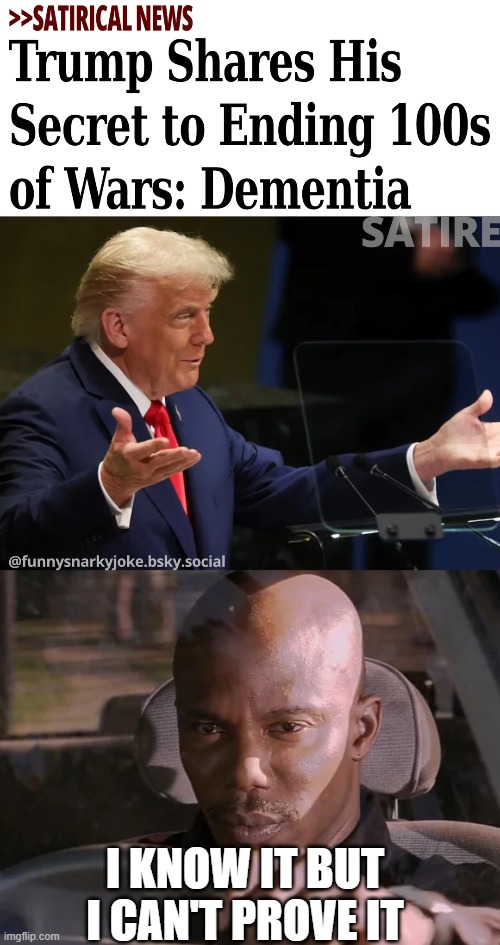 Is it satire? hint: NO, ITS NOT | I KNOW IT BUT I CAN'T PROVE IT | image tagged in dexter can't prove it | made w/ Imgflip meme maker