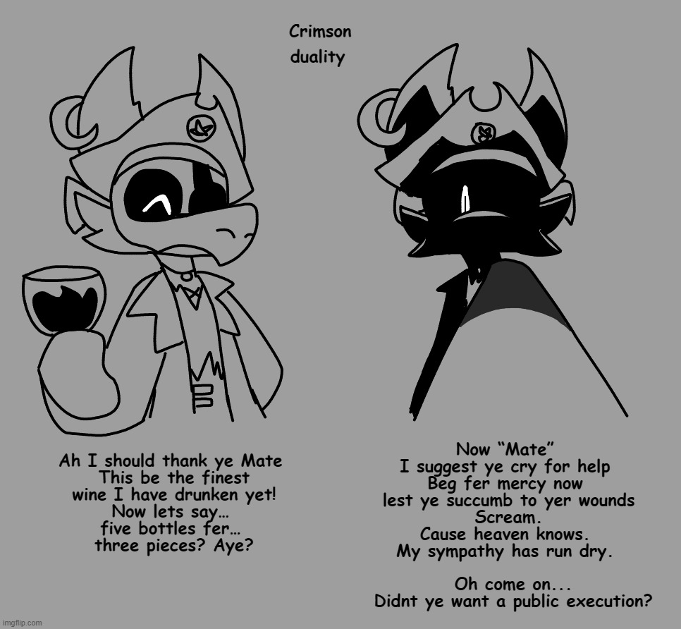 duality of a captain | image tagged in based on that one eggman vs villain meme,lol | made w/ Imgflip meme maker