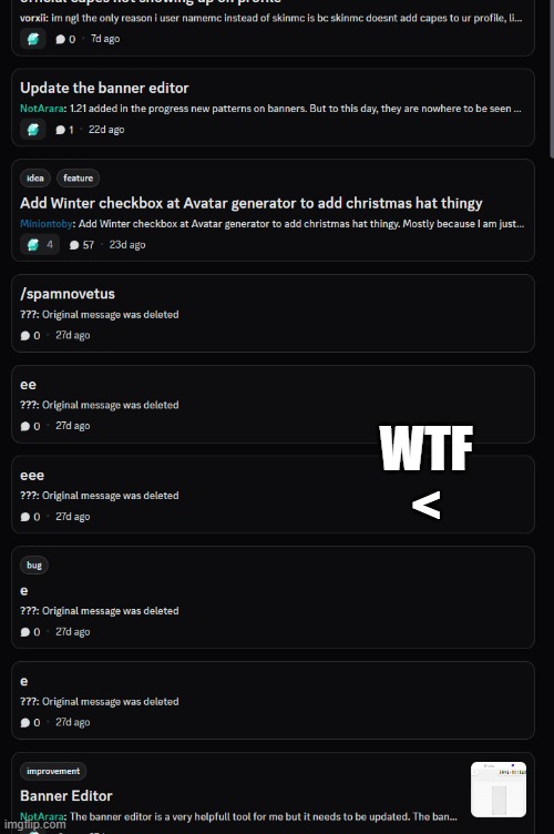 WHYYY!!?!??! | WTF
< | image tagged in discord | made w/ Imgflip meme maker