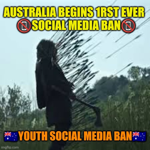 Australia's youth social media ban effective | AUSTRALIA BEGINS 1RST EVER 
 📵SOCIAL MEDIA BAN📵; 🇦🇺YOUTH SOCIAL MEDIA BAN🇦🇺 | image tagged in australia,social media,childhood,healthy,youth | made w/ Imgflip meme maker