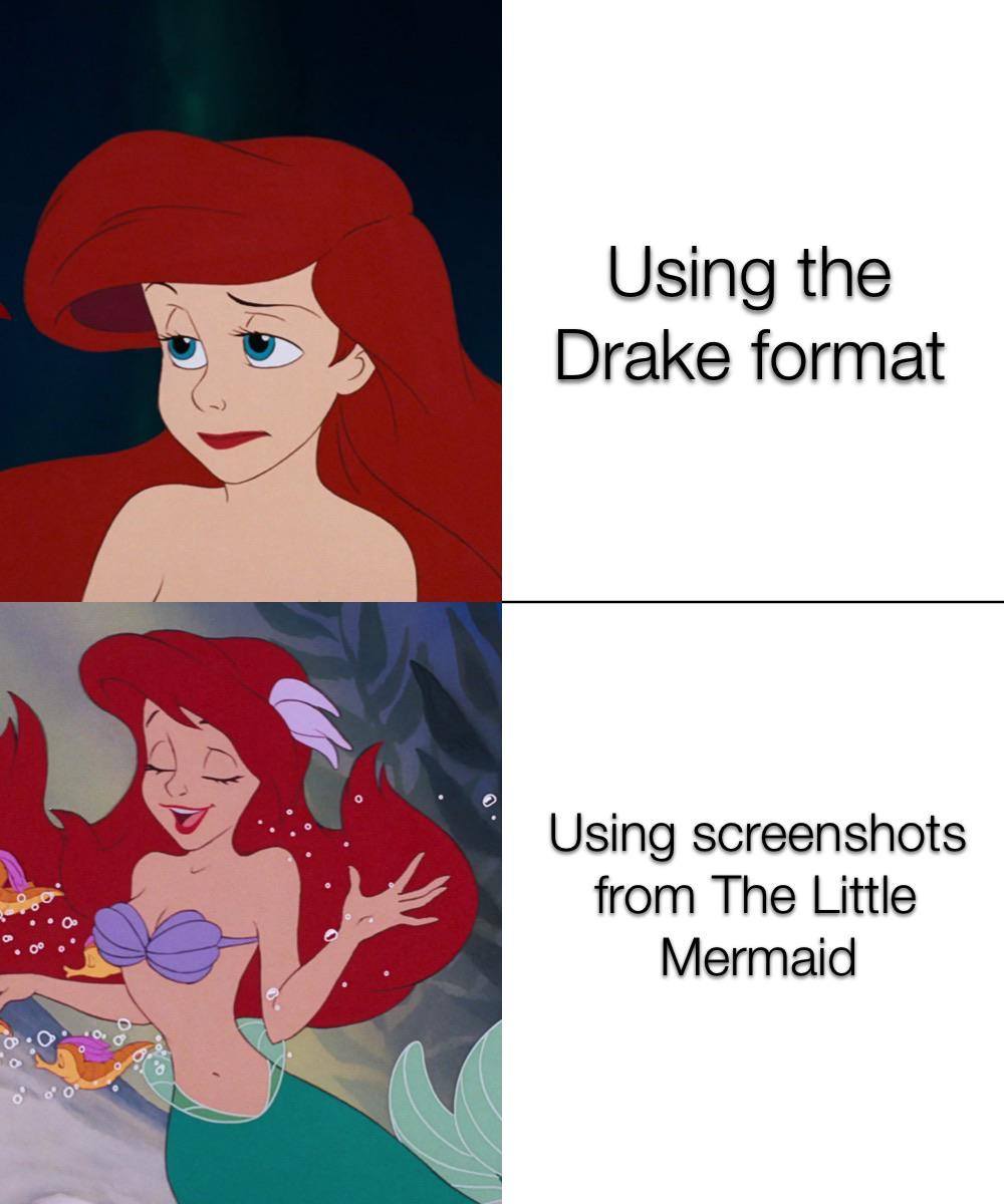 Ariel drake Blank Meme Template