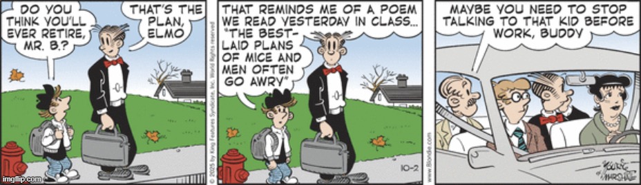 Blondie | image tagged in comics | made w/ Imgflip meme maker