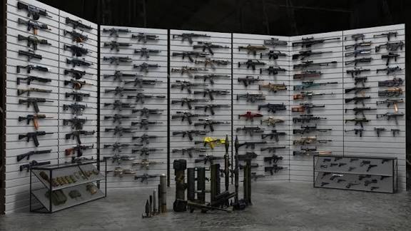 Arsenal of weapons Blank Meme Template