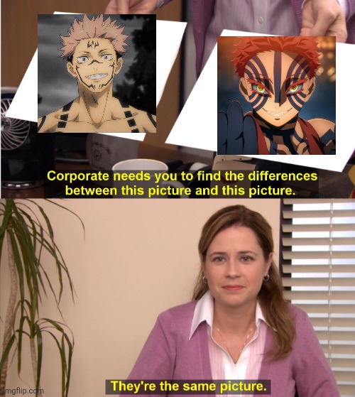 Hella similar | image tagged in memes,they're the same picture,jujutsu kaisen | made w/ Imgflip meme maker