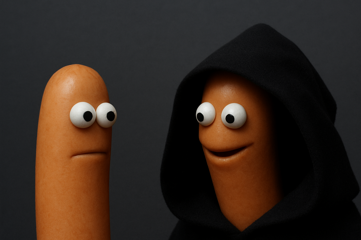 Evil Kermit sausages Blank Meme Template