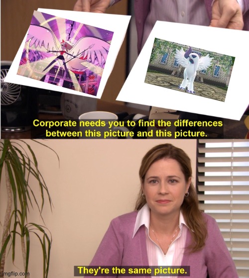 They're The Same Picture | image tagged in memes,they're the same picture,hazbin hotel,pokemon | made w/ Imgflip meme maker