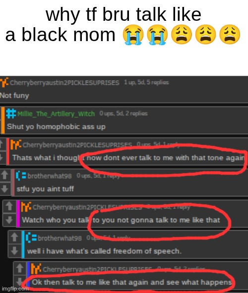 ts not tuff | why tf bru talk like a black mom 😭😭😩😩😩 | made w/ Imgflip meme maker