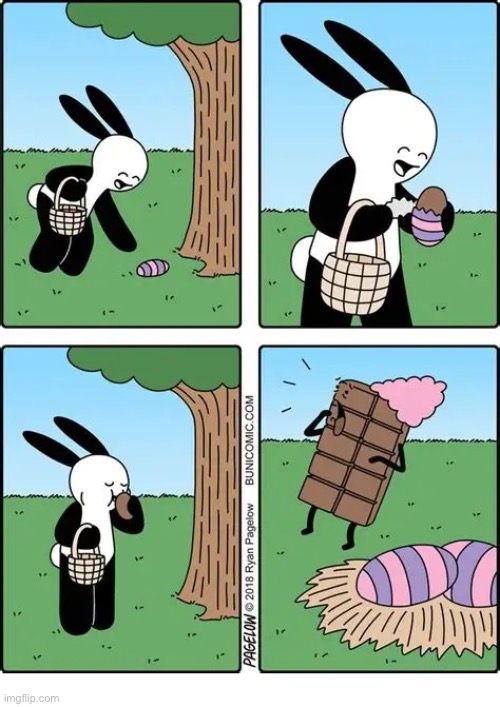 Buni Comics | image tagged in comics,buni comics,easter egg hunt,chocolate egg,mother,missing | made w/ Imgflip meme maker