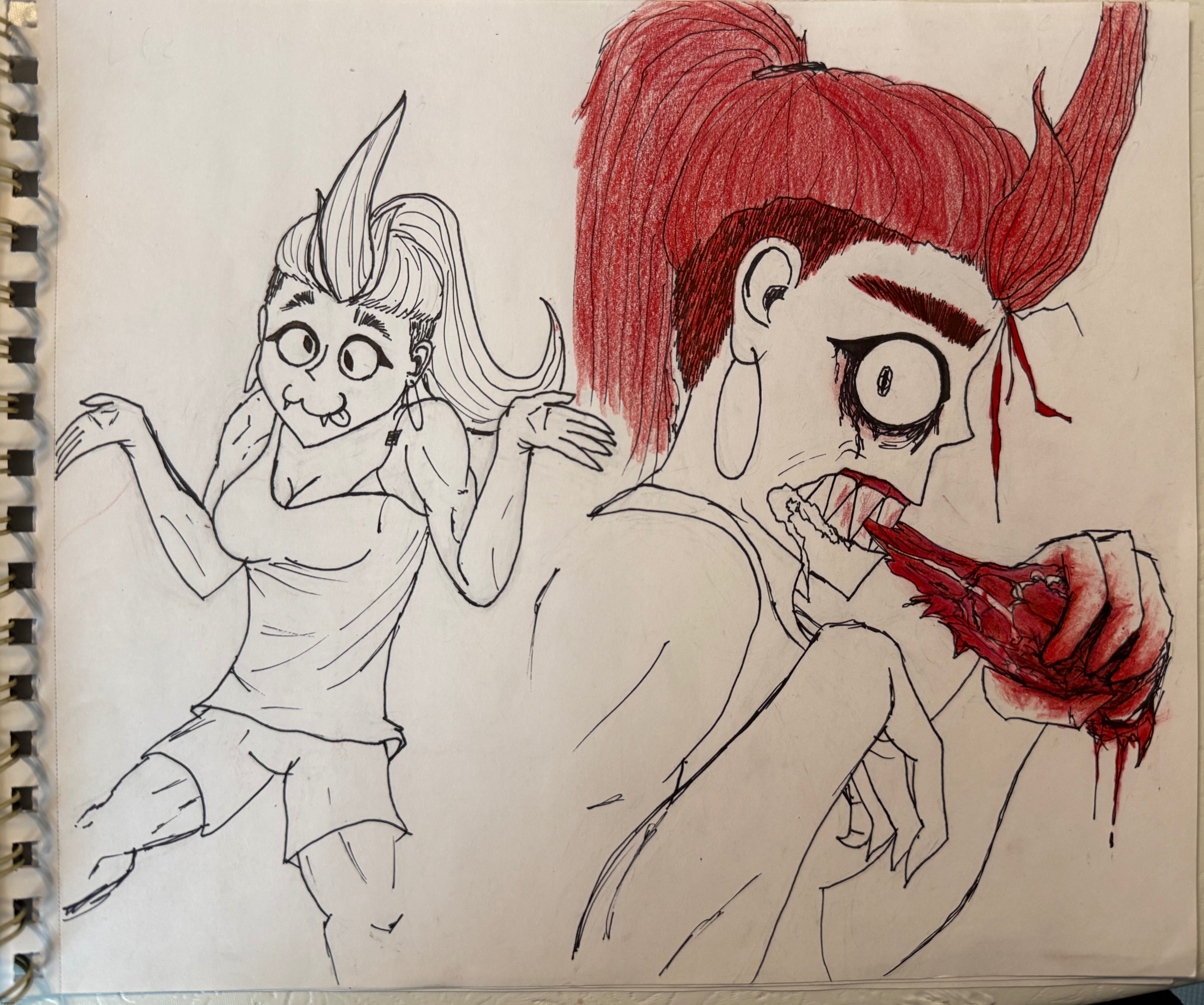 Meat moment :3c | image tagged in ocs,drawing,idk what to put here | made w/ Imgflip meme maker