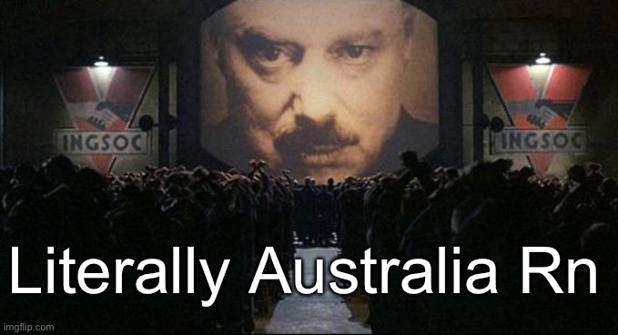 IT WAS NEVER FOR THE KIDS | Literally Australia Rn | image tagged in big brother 1984 | made w/ Imgflip meme maker