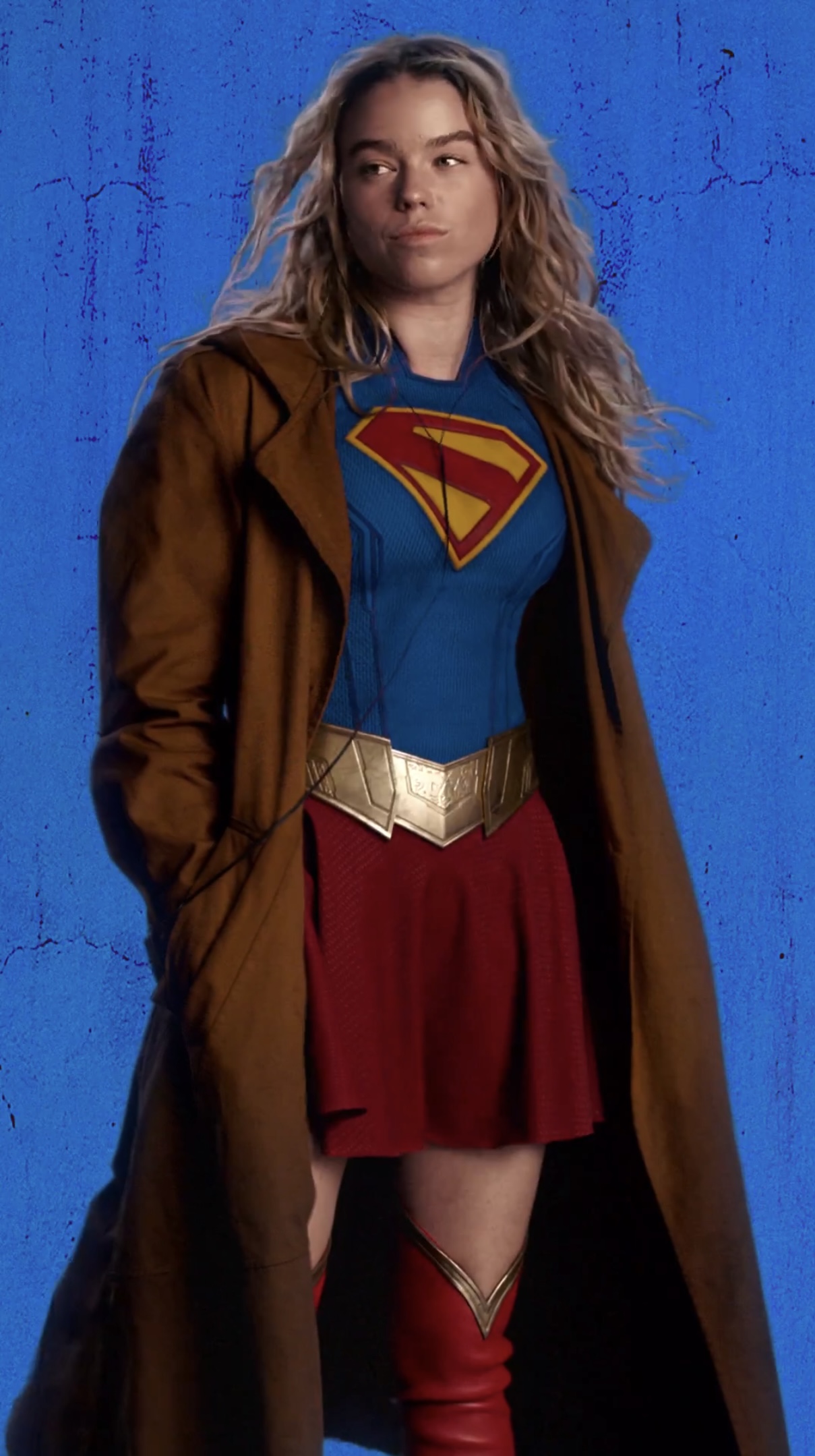 Milly Alcock is Supergirl Blank Meme Template