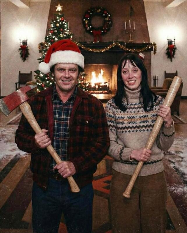 The Shining Merry Christmas Blank Meme Template