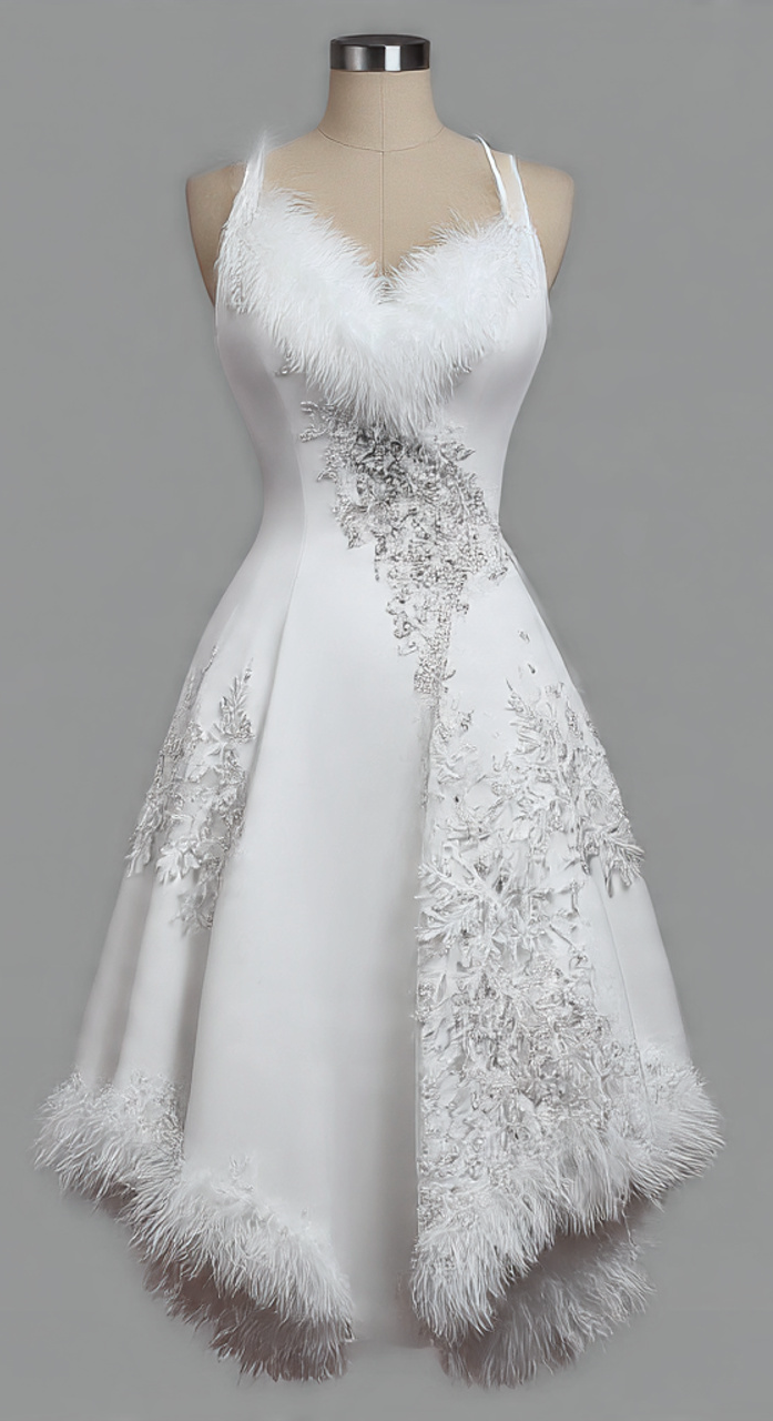 White Holiday Gown Blank Meme Template