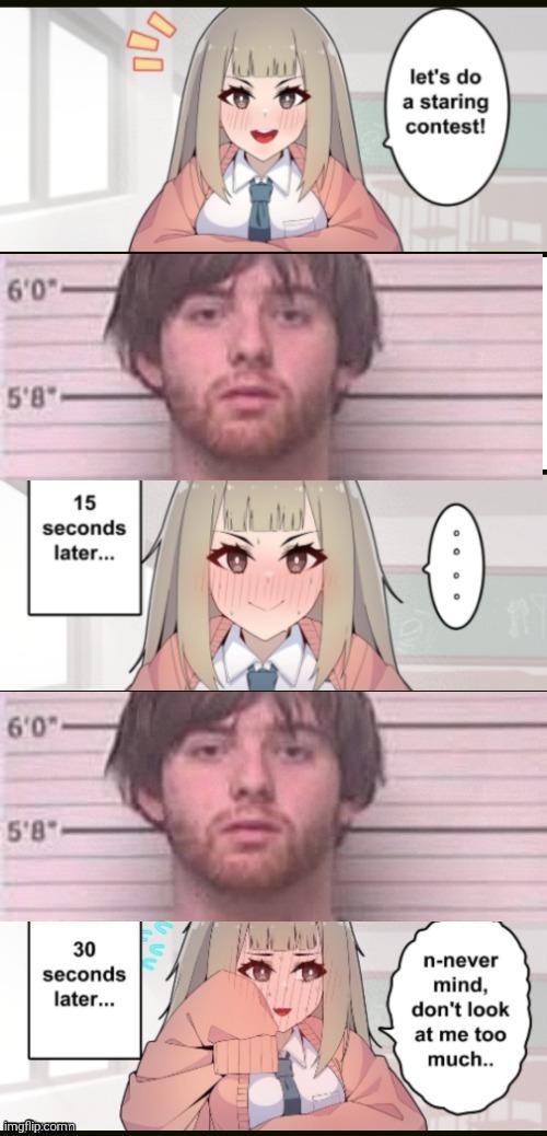 Staring contest extended | made w/ Imgflip meme maker