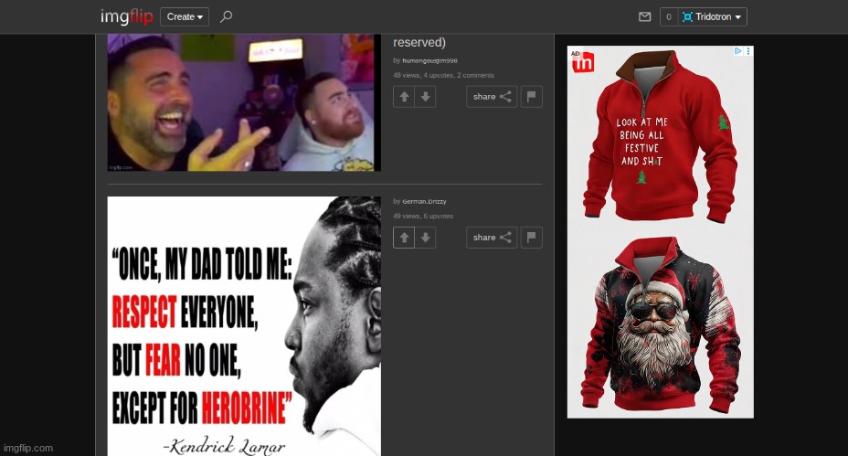 look at what ad I got | made w/ Imgflip meme maker