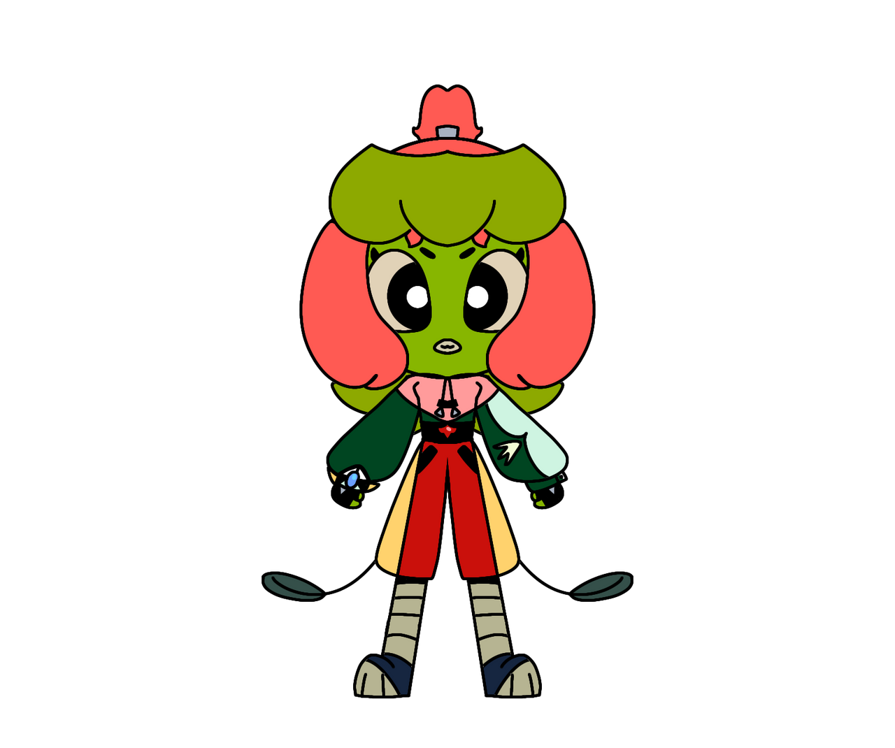 Kishi Rakusho(Chuck Chicken OC) Blank Meme Template