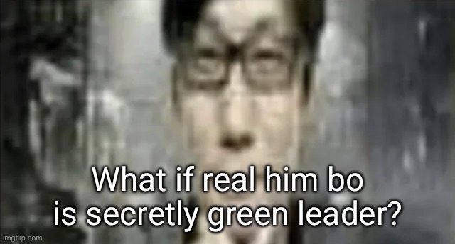 They both commented on my 8 months old fun stream post | What if real him bo is secretly green leader? | image tagged in low quality hideo kojima thinking | made w/ Imgflip meme maker