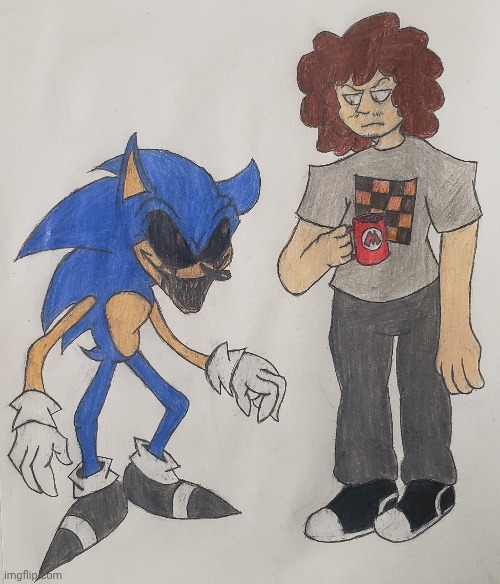 PLAY MY GAME!!! (I AM GOD RotisseMIX) | image tagged in sonic exe,fnf,exe,drawing | made w/ Imgflip meme maker