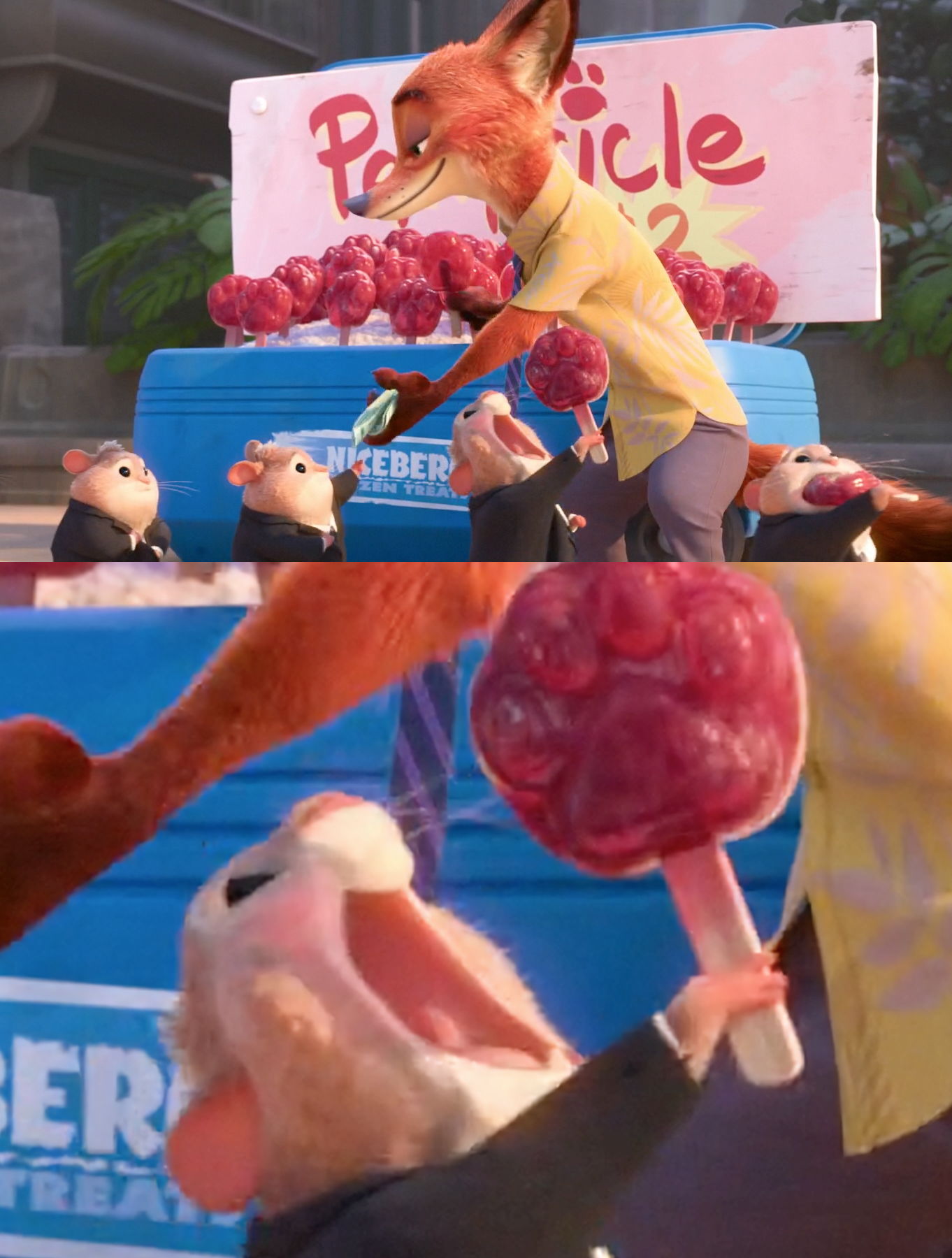 Zootopia popsicle Blank Meme Template