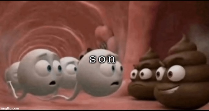 shit blockade | son | image tagged in shit blockade | made w/ Imgflip meme maker