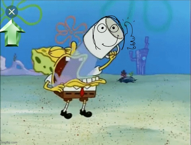 I like it | image tagged in spongebob drinking water | made w/ Imgflip meme maker