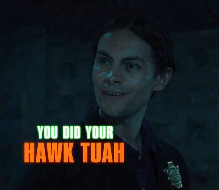 hawk tuah Blank Meme Template