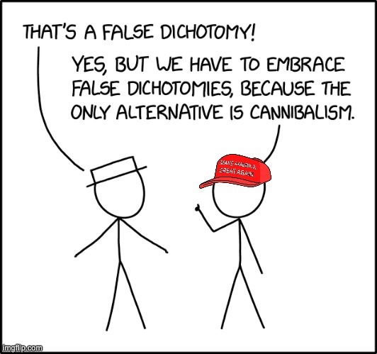 "The only alternative forced birth is human sacrifice!!!" and other nonsense | image tagged in logic,maga,lies,debate,politics | made w/ Imgflip meme maker