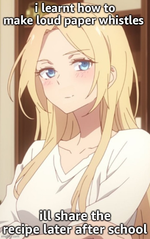 stare | i learnt how to make loud paper whistles; ill share the recipe later after school | image tagged in stare | made w/ Imgflip meme maker