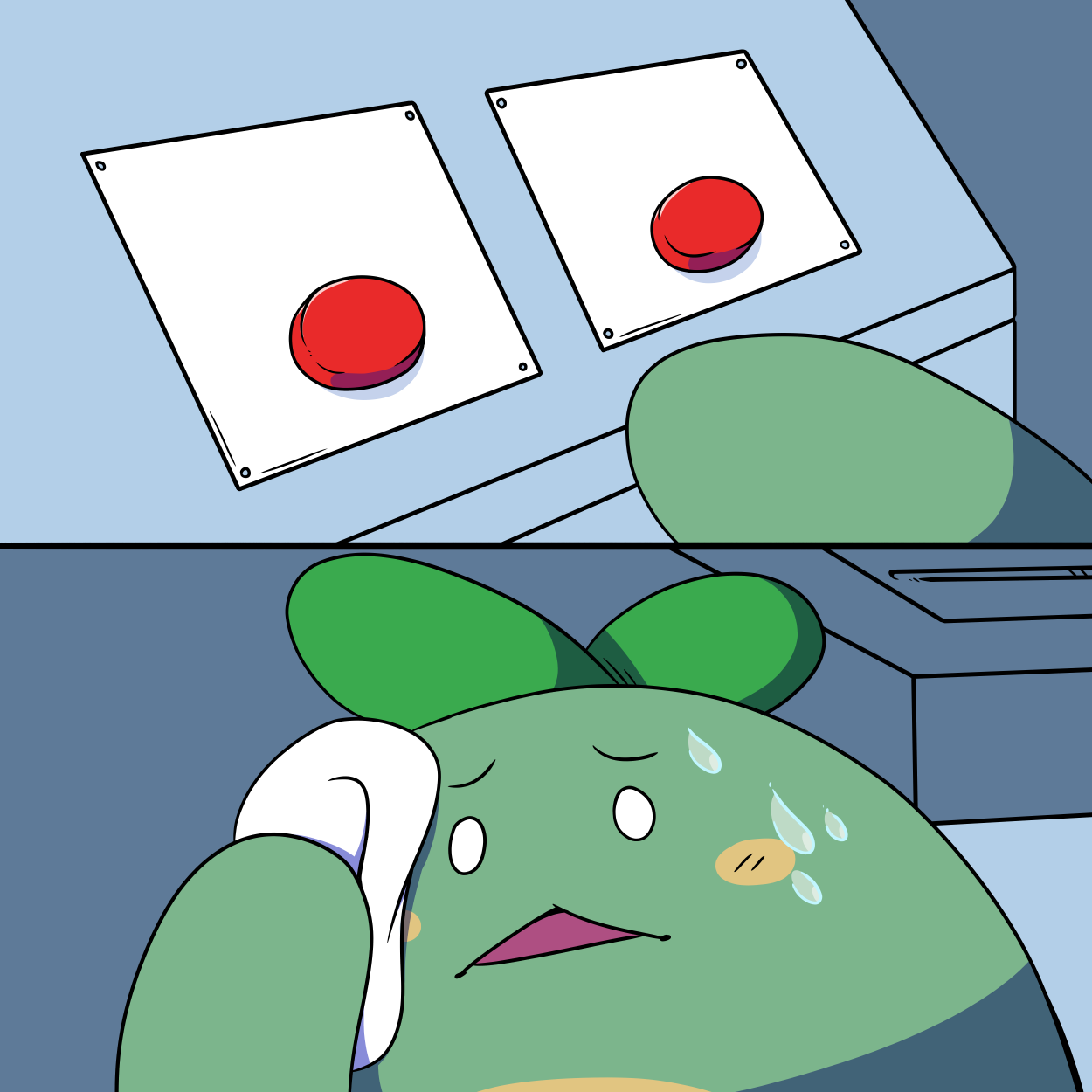 Qwest sprout 2 buttons Blank Meme Template