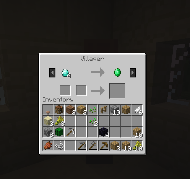 Minecraft trade Blank Meme Template