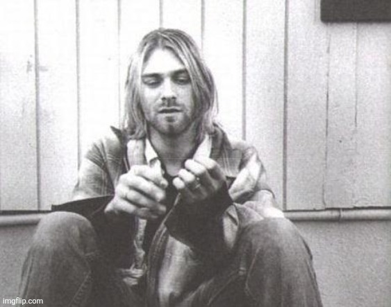 Kurt Cobain | image tagged in kurt cobain | made w/ Imgflip meme maker