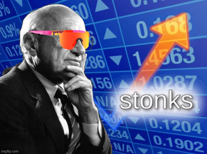 stonks meme with milton friedman | . | image tagged in stonks meme with milton friedman | made w/ Imgflip meme maker